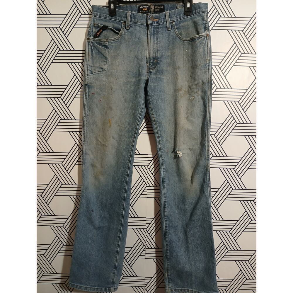 Ariat Rebar Relaxed Boot Mens Jeans Size 32 Art core Grunge Core